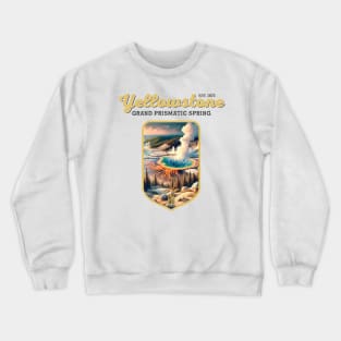 USA - NATIONAL PARK - YELLOWSTONE Grand Prismatic Spring - 4 Crewneck Sweatshirt